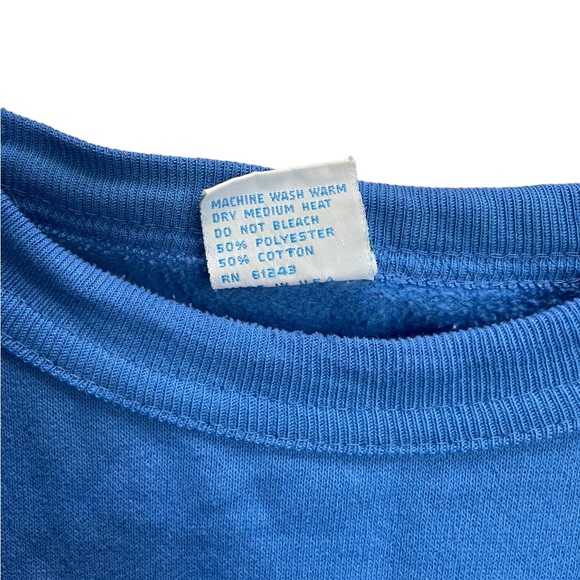 Vintage Colorado Pikes Peak Crewneck Men’s Sz Large Blue / White - Picture 6 of 6